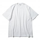 AURALEE-LUSTER PLAITING TEE - White