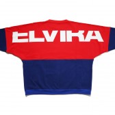 ELVIRA-2TONE DOLMAN CREW - Red × Blue