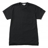 ENGINEERED GARMENTS-EG Workaday Crossover Neck Pocket Tee - Navy