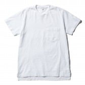 ENGINEERED GARMENTS-EG Workaday Crossover Neck Pocket Tee - White