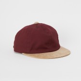 Hender Scheme-2 tone cap - Bordeaux : Sand Beige