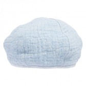 Porter Classic-SASHIKO LIGHT LINEN BERET - L.Blue