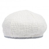 Porter Classic-SASHIKO LIGHT LINEN BERET - White