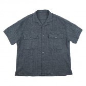 Porter Classic-SASHIKO SUPER LIGHT KEROUAC SHIRT - Gray