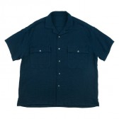 Porter Classic-SASHIKO SUPER LIGHT KEROUAC SHIRT - New Blue
