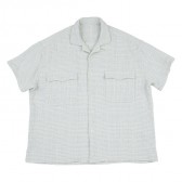 Porter Classic-SASHIKO SUPER LIGHT KEROUAC SHIRT - White