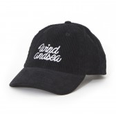 WIND AND SEA-CORDUROY CAP - Black