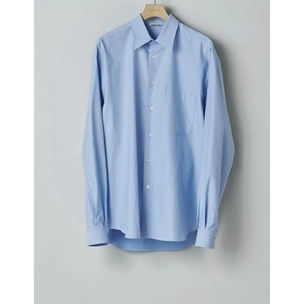 AURALEE-WASHED FINX TWILL SHIRTS