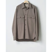 AURALEE-WOOL MAX GABARDINE SHIRTS