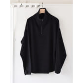 COMOLI-シルクフリース-ハーフジップ-プルオーバー-Navy-168x168