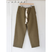 COMOLI-WCP-ドローストリングパンツ-Khaki-168x168