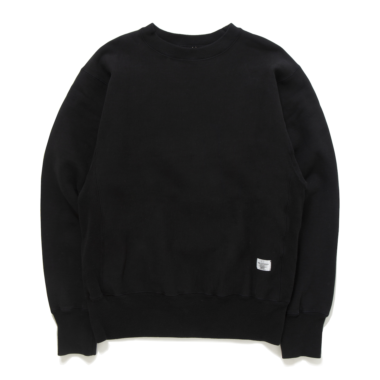 BEDWIN-LS-HAVEY-COTTON-C-NECK-SWEAT-「LOU」-Black