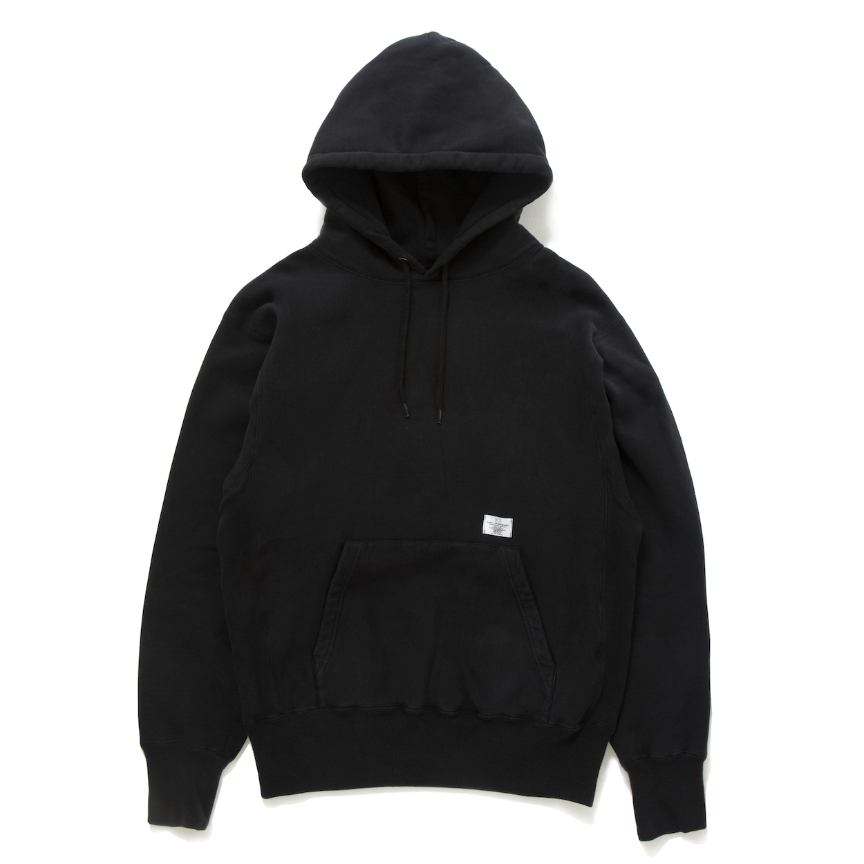 BEDWIN-LS-HEAVY-COTTON-PULLOVER-HOODIE-「DAVID」-Black