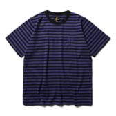 Needles-SS-Papillon-Emb.-Tee-Cotton-Jersey-Stripe-PplBlk-168x168