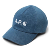 A.P.C.-Carhartt-キャスケット-Washed-Indigo-168x168