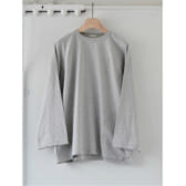 COMOLI-フットボールTシャツ-Heather-Gray-168x168