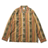 South2-West8-Smokey-Shirt-Cotton-Cloth-Ikat-Pattern-GrnBgeBrd-168x168