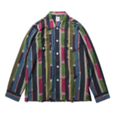 South2-West8-Smokey-Shirt-Cotton-Cloth-Ikat-Pattern-NvyRedGrn-168x168