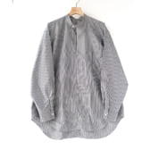 WELLDER-Buck-Side-Tucked-Band-Collar-Pullover-Shirt-Navy-×-White-Stripe-168x168