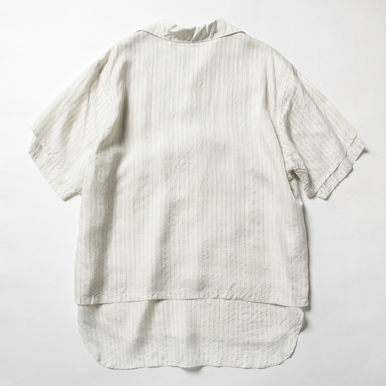 URU TOKYO / ウル トウキョウ トップス　ITALIAN COLLAR S/S SHIRTS / CUPRA TWILL - Stripe
