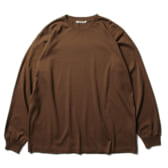AURALEE-LUSTER-PLAITING-LS-TEE-Brown-168x168