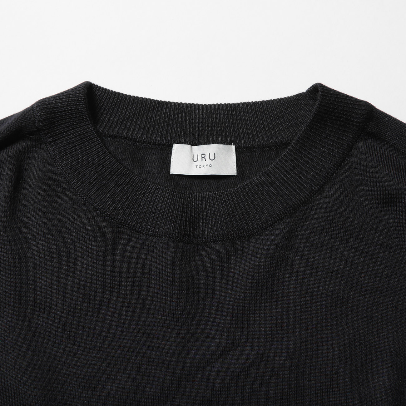 URU TOKYO トップス ACRYL RAYON WOOL / CREW NECK L/S KNIT - Navy