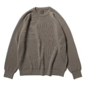 BATONER-HARD TWIST WOOL CREW NECK (メンズ) - Mocha