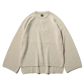 BATONER-HARD-TWIST-WOOL-CREW-NECK-レディース-Ivory-168x168