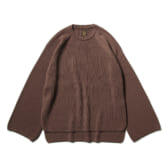 BATONER-HARD-TWIST-WOOL-CREW-NECK-レディース-Pink-Brown-168x168