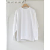 COMOLI-インレイ起毛-長袖クルー-White-168x168