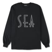 WIND AND SEA-SEA (wavy) L/S T-SHIRT - Black