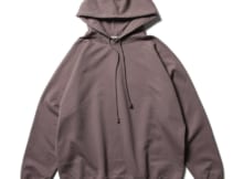 AURALEE-SUPER SOFT SWEAT BIG P/O PARKA - Purple