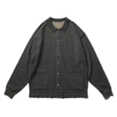 crepuscule-Knit shirt - C.Gray×Brown