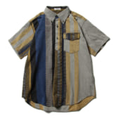 ENGINEERED-GARMENTS-Popover-BD-Shirt-Cotton-Zig-Zag-Dobby-Stripe-Yellow-Grey-168x168