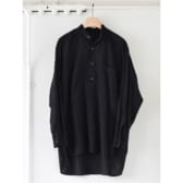 COMOLI-ベタシャン プルオーバーシャツ - Black