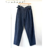 COMOLI-デニム-ベルテッドパンツ-Navy-168x168