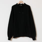 WELLDER-Cut Off Collar Sweat - Black