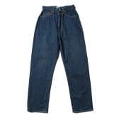 CIOTA-インディゴ-スビンコットン-11.5oz-ハイウエストデニム-レディース-Dark-blue-damage-168x168