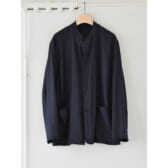 COMOLI-ウールフラノ-スタンドカラージャケット-Navy-168x168