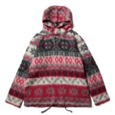 ENGINEERED-GARMENTS-Long-Sleeve-Hoody-Fair-Isle-Mohair-Grey-Red-168x168