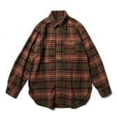 ENGINEERED-GARMENTS-Work-Shirt-Cotton-Twill-Plaid-Olive-Brown-168x168