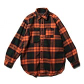 ENGINEERED-GARMENTS-Work-Shirt-Cotton-Twill-Plaid-Orange-Navy-Green-168x168
