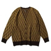 Needles-V-Neck-Cardigan-Wave-Stripe-Yellow-Brown-168x168