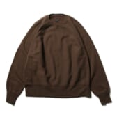 ENGINEERED GARMENTS-Raglan Crew - Cotton Heavy Fleece - Brown