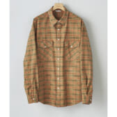 AURALEE-SILK-COTTON-BRUSHED-FLANNEL-SHIRTS-Orange-Check-168x168