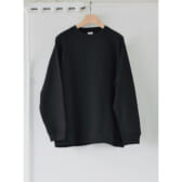 COMOLI-コットン吊裏毛-クルーネック-Black-168x168