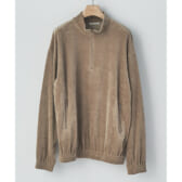 AURALEE-ORGANIC-COTTON-VELOUR-HALF-ZIP-BLOUSON-Light-Brown-168x168