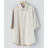 AURALEE-WASHED-FINX-HERRINGBONE-HALF-SLEEVED-SHIRTS-White-Chambray-168x168