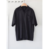 COMOLI-ウールシルク-オープンカラーシャツ-Navy-168x168