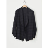 COMOLI-ウールチェック-ショールカラージャケット-Navy-168x168